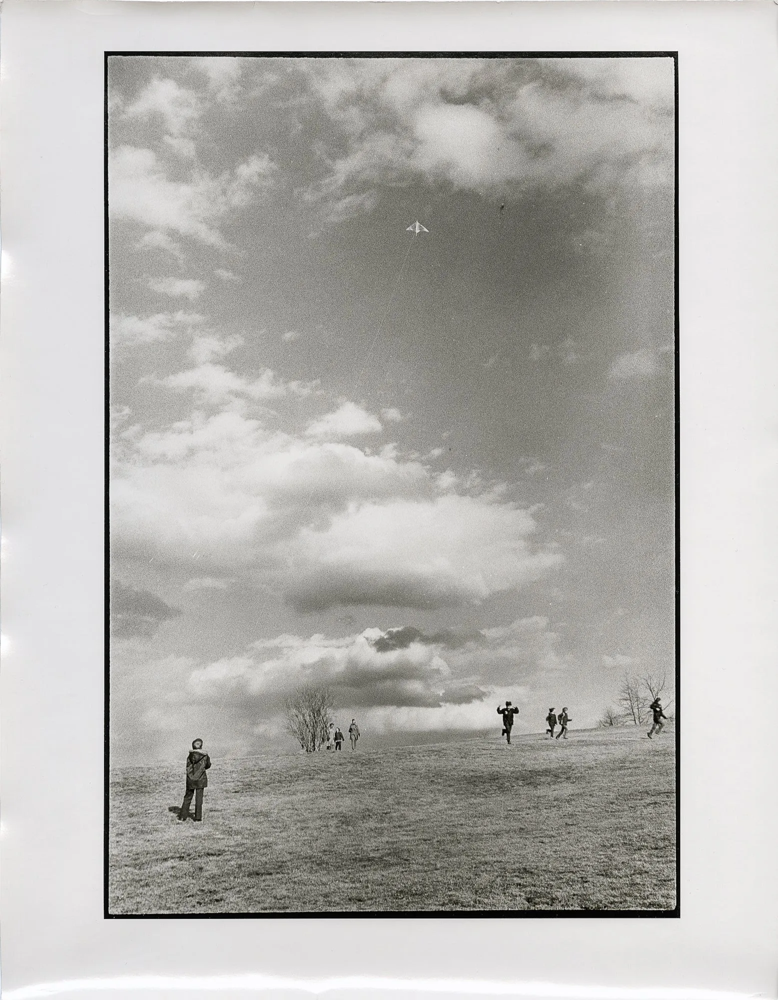Kid with Kite - Boston (vintage print)