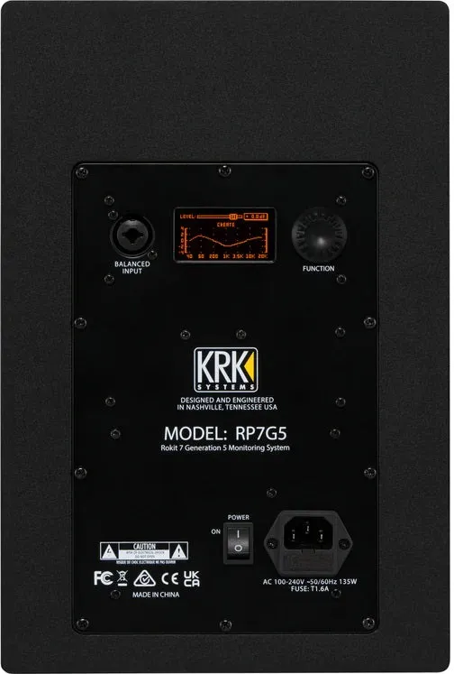 KRK RP7-G5 Rokit Generation 5 Active Studio Monitors - 7" (NEW!) with Protective Speaker Grilles