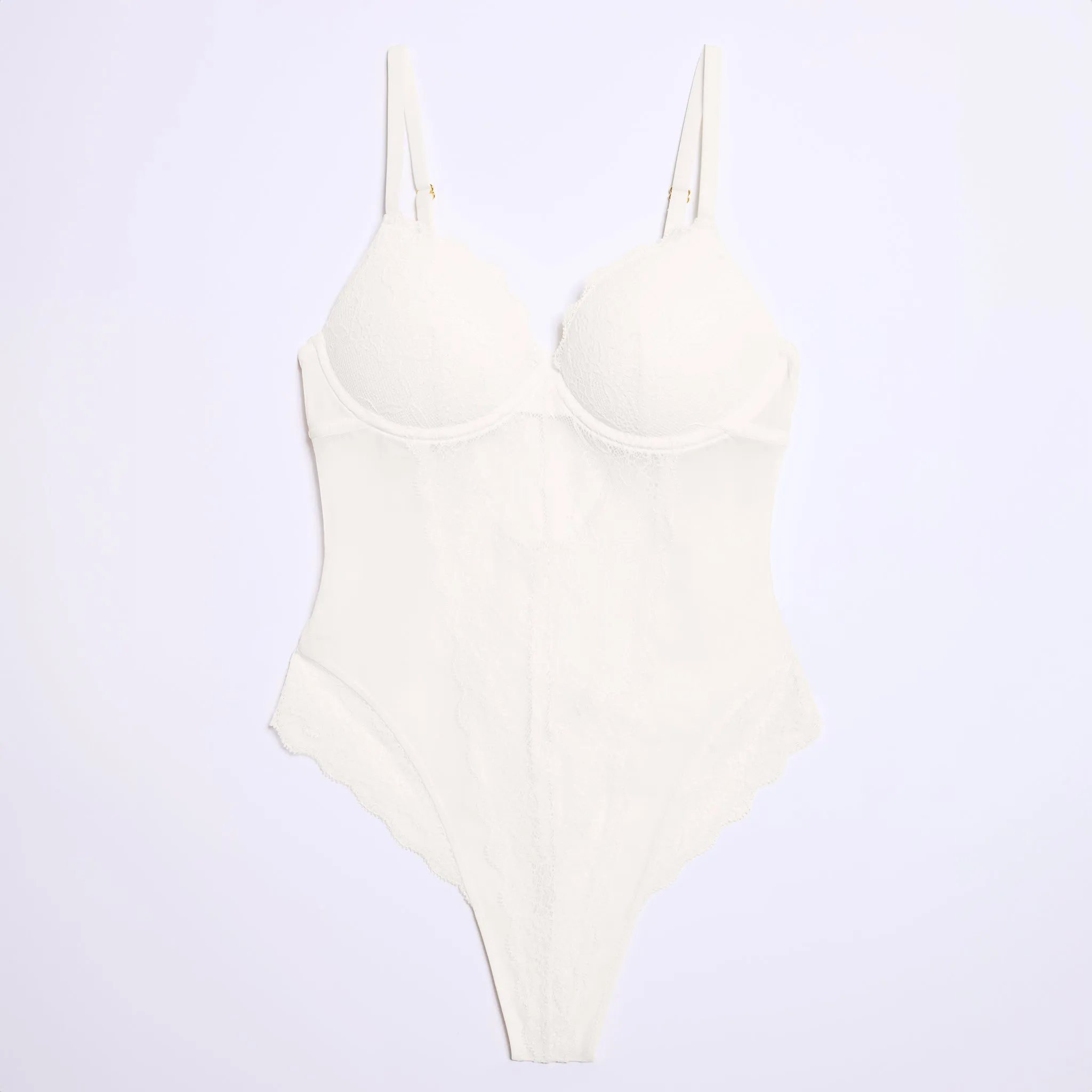 Lace Lift Up Teddy Ecru