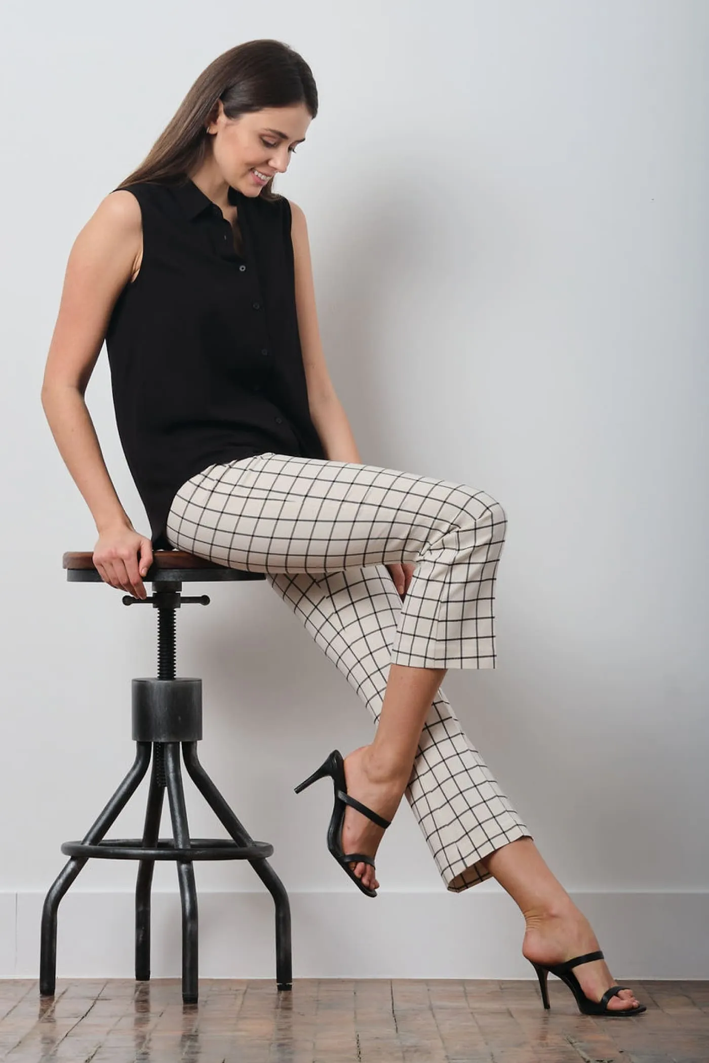 LEO Plaid Off-White
