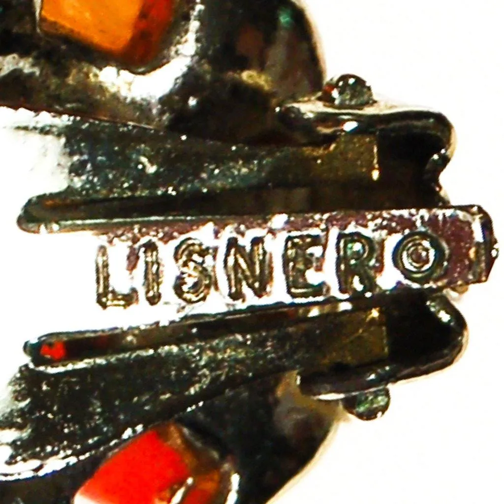 Lisner Peachy Moonglow Beaded Earrings