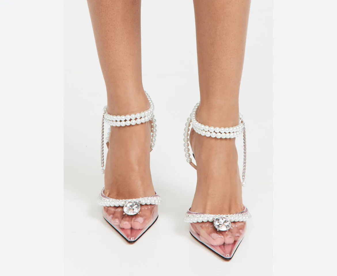 Mach & Mach Shoes, ‘Diamond of Elizabeth’ Embellished Heels (size 38)