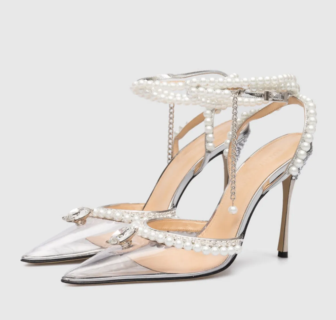 Mach & Mach Shoes, ‘Diamond of Elizabeth’ Embellished Heels (size 38)