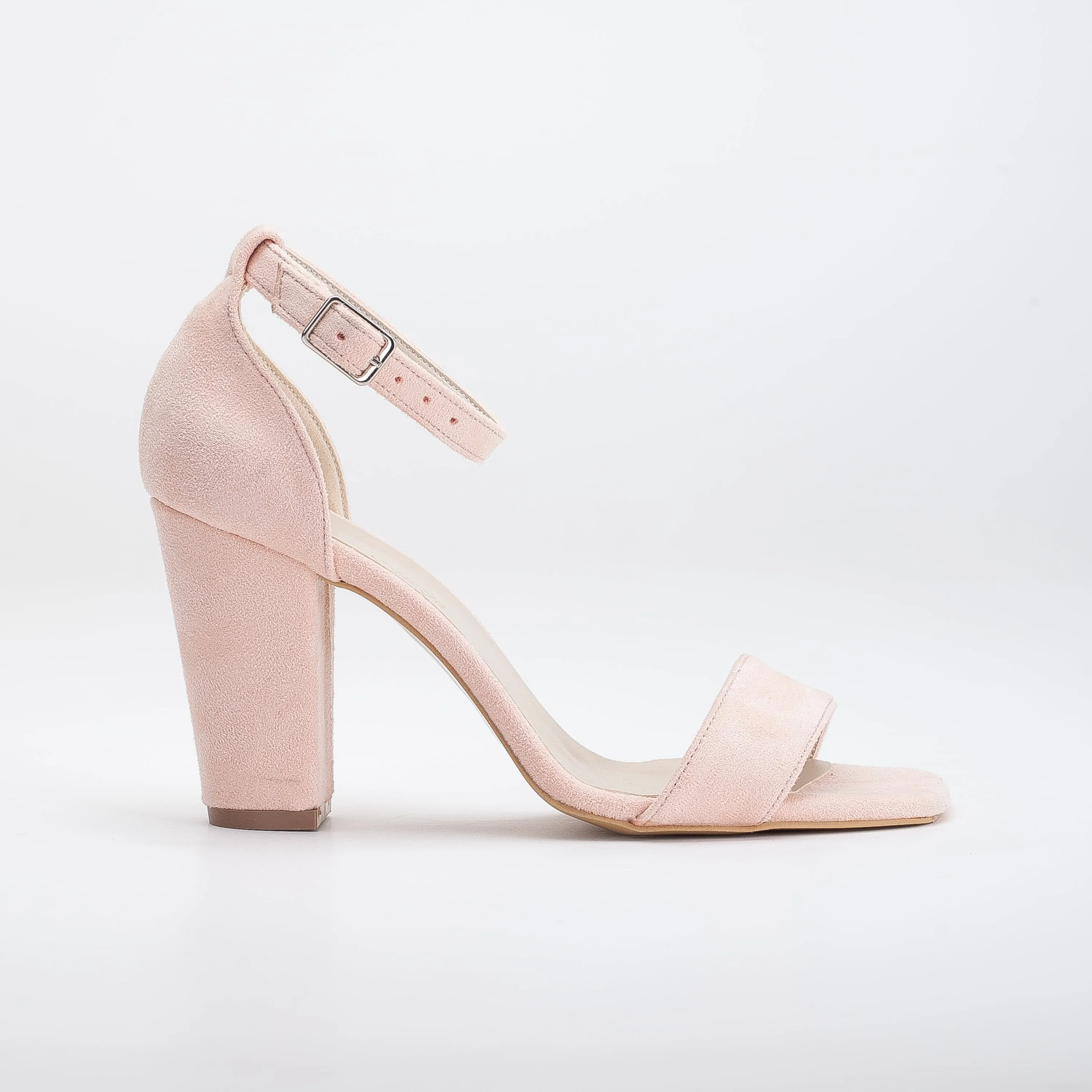Melissa Vegan Suede Pearl Heeled Sandals | Coral