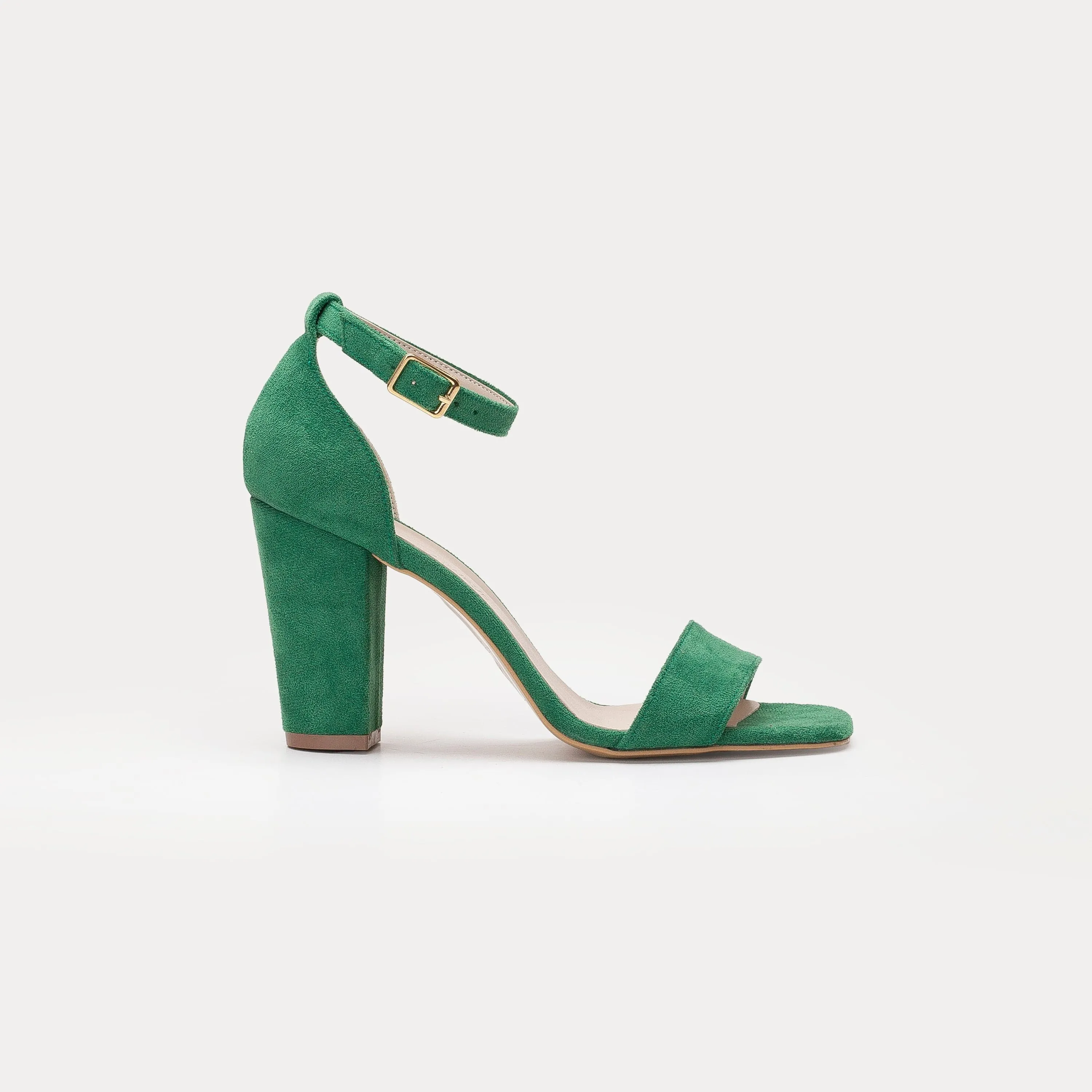 Melissa Vegan Suede Pearl Heeled Sandals | Green