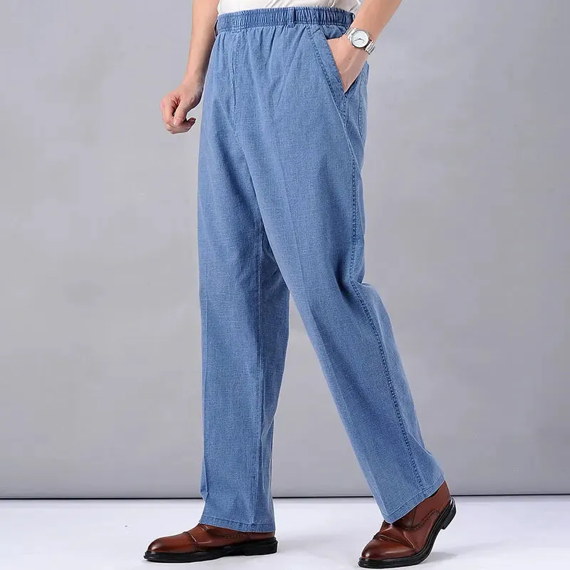 Men's High-Waisted Linen Pants: Lightweight and Stylish Summer Trousers