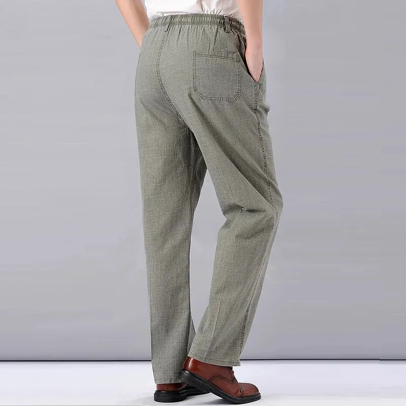 Men's High-Waisted Linen Pants: Lightweight and Stylish Summer Trousers