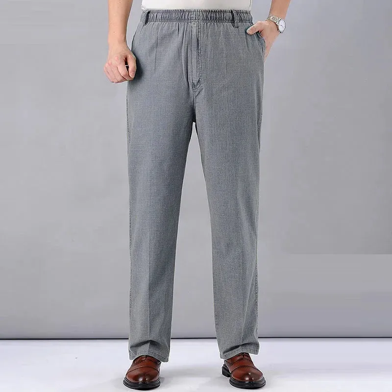 Men's High-Waisted Linen Pants: Lightweight and Stylish Summer Trousers