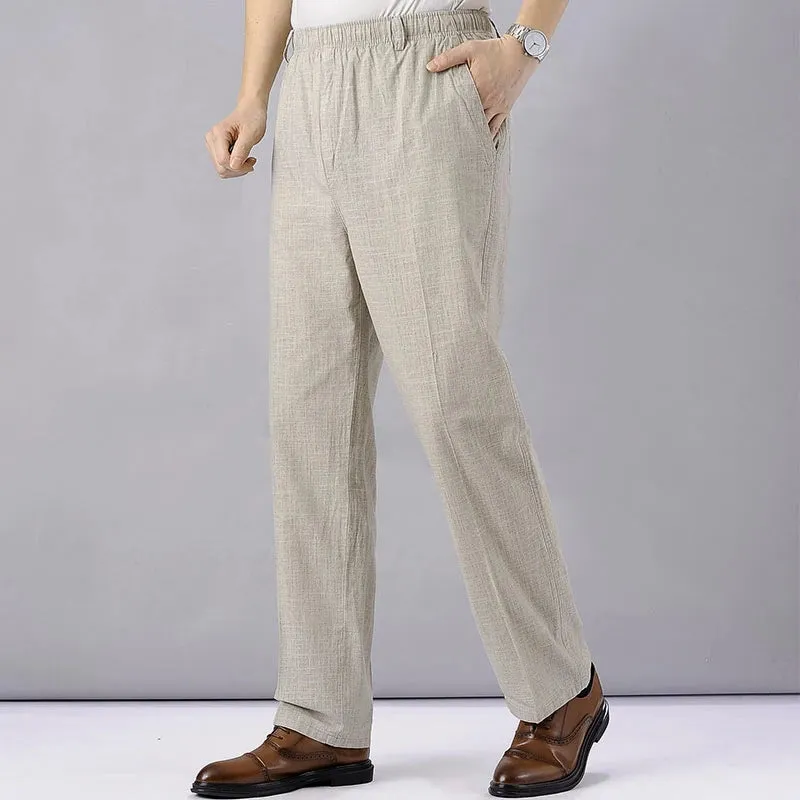 Men's High-Waisted Linen Pants: Lightweight and Stylish Summer Trousers