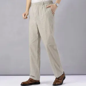 Men's High-Waisted Linen Pants: Lightweight and Stylish Summer Trousers