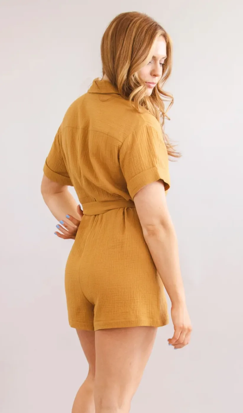 MISFIT ITEM - The Leoline Romper by FRNCH - Ochre // Sizes M   XL