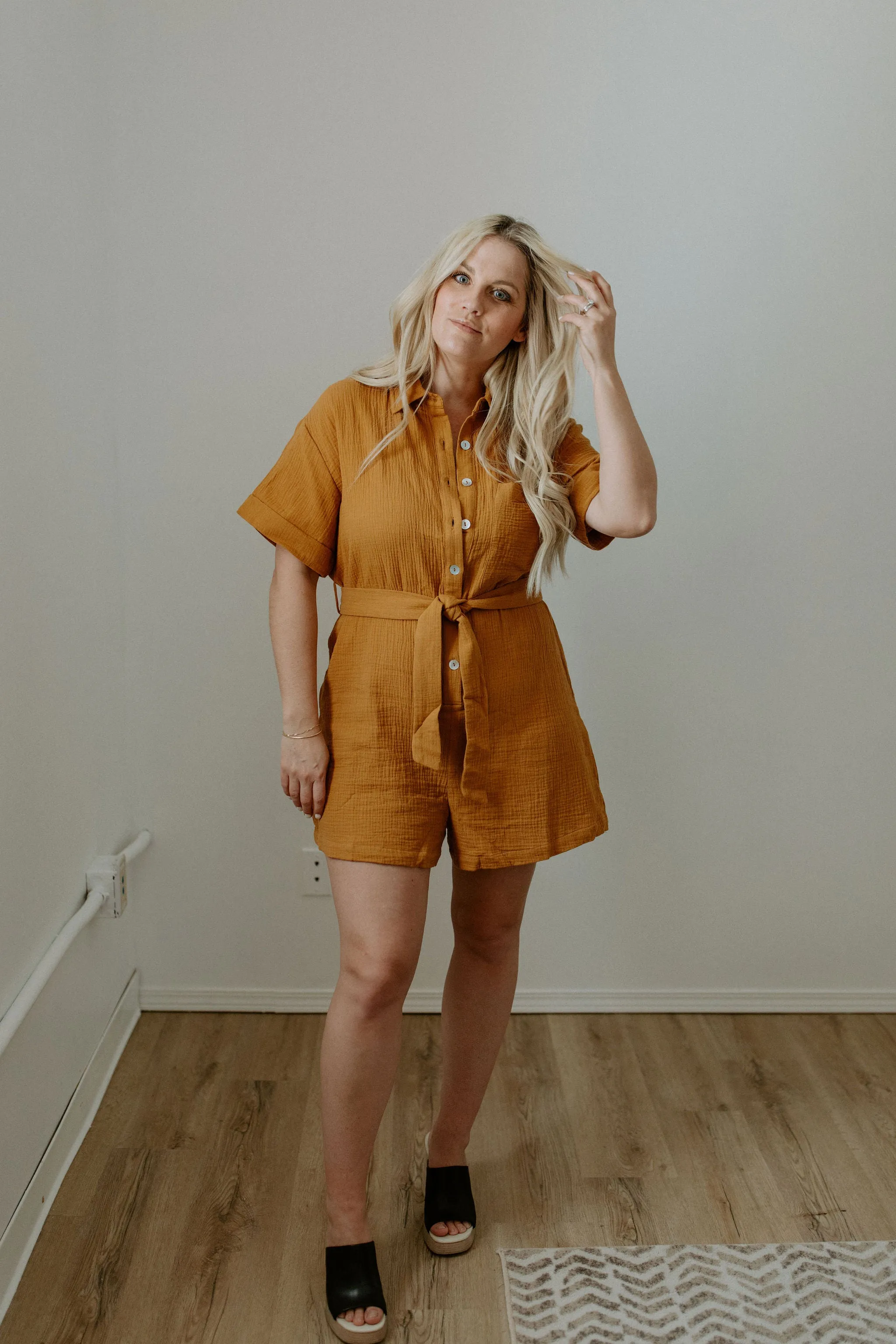 MISFIT ITEM - The Leoline Romper by FRNCH - Ochre // Sizes M   XL