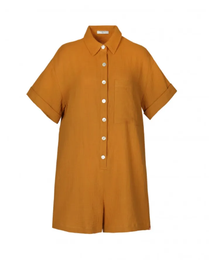 MISFIT ITEM - The Leoline Romper by FRNCH - Ochre // Sizes M   XL