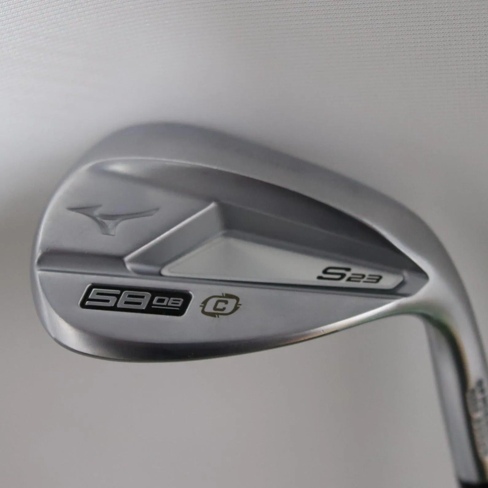 Mizuno S23 Satin Chrome Wedge RH (056) 58-08 KBS Tour Hi-Rev 2.0 steel S  Pre-Owned