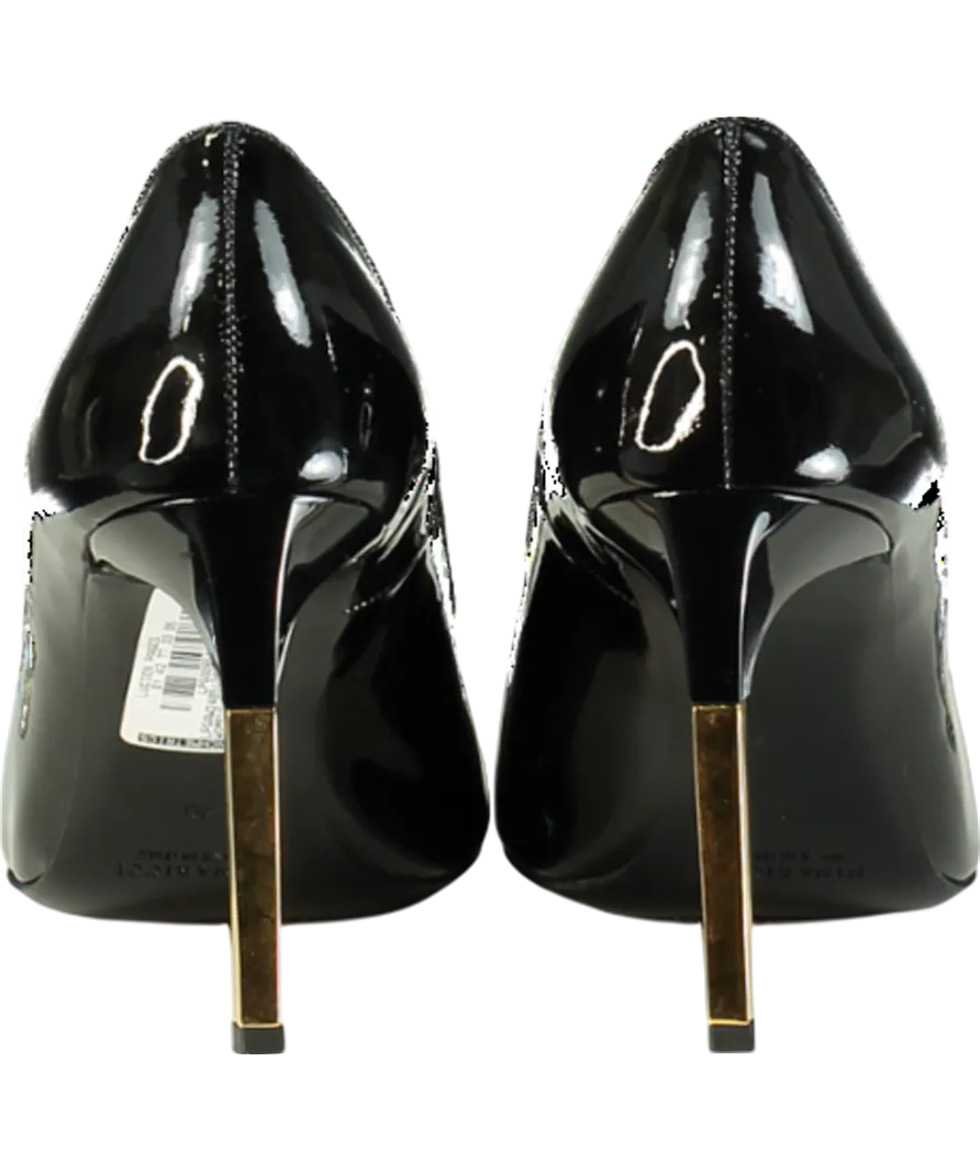 Nina Ricci Black Pointed Patent Heels UK 7 EU 40 👠
