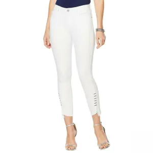 NWT Skinnygirl Womens Skinny Ankle Jean With Metal Trim. 661771-Plus 20W
