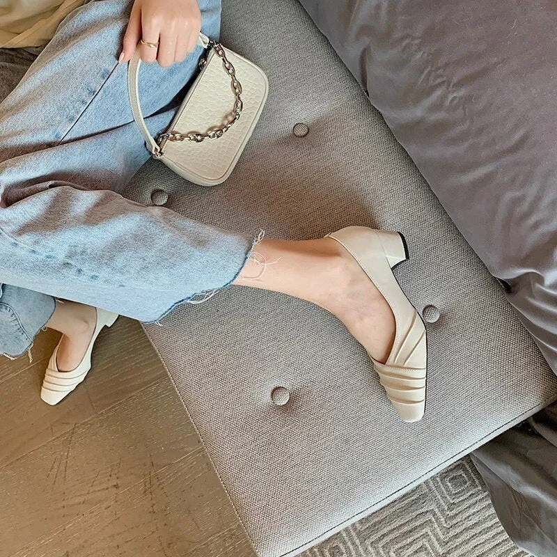 Office Ladies Low Cut Summer Pumps Soft Loafers Shoes