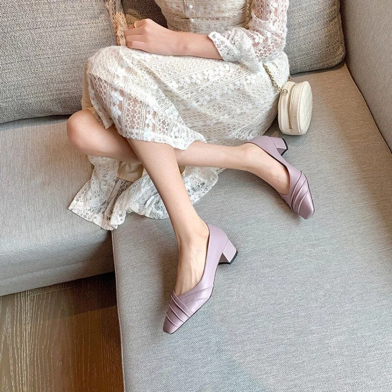 Office Ladies Low Cut Summer Pumps Soft Loafers Shoes