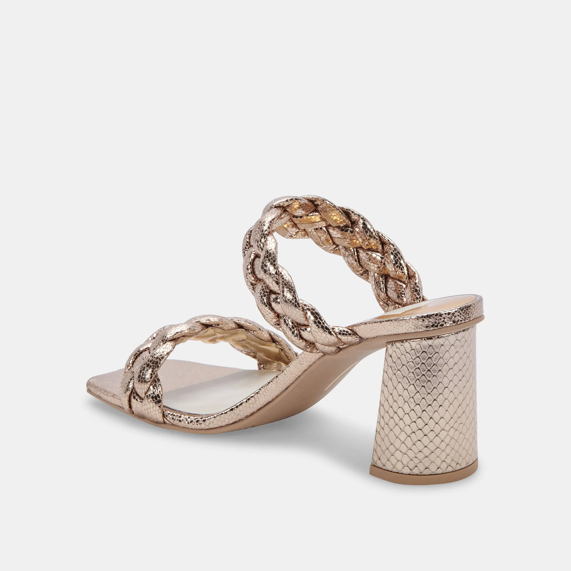 PAILY HEELS DARK GOLD CRACKLED STELLA