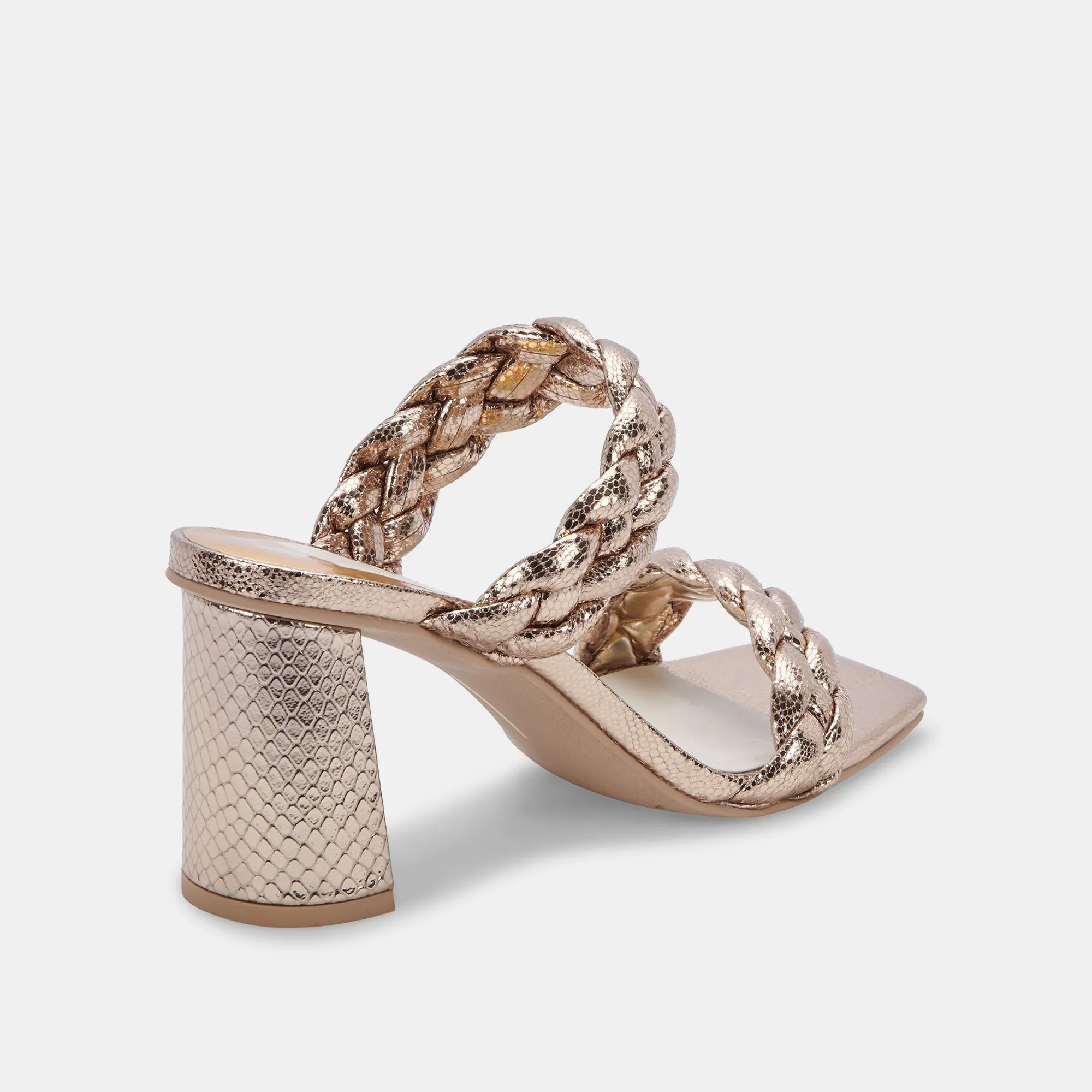 PAILY HEELS DARK GOLD CRACKLED STELLA
