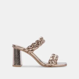 PAILY HEELS DARK GOLD CRACKLED STELLA