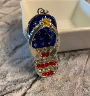 Patriotic Flip Flop Pendant