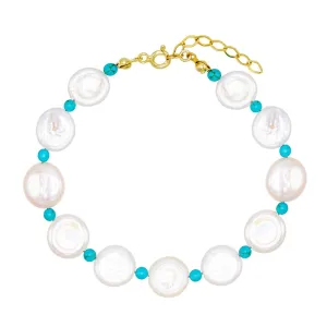 Pearl Disc Bracelet