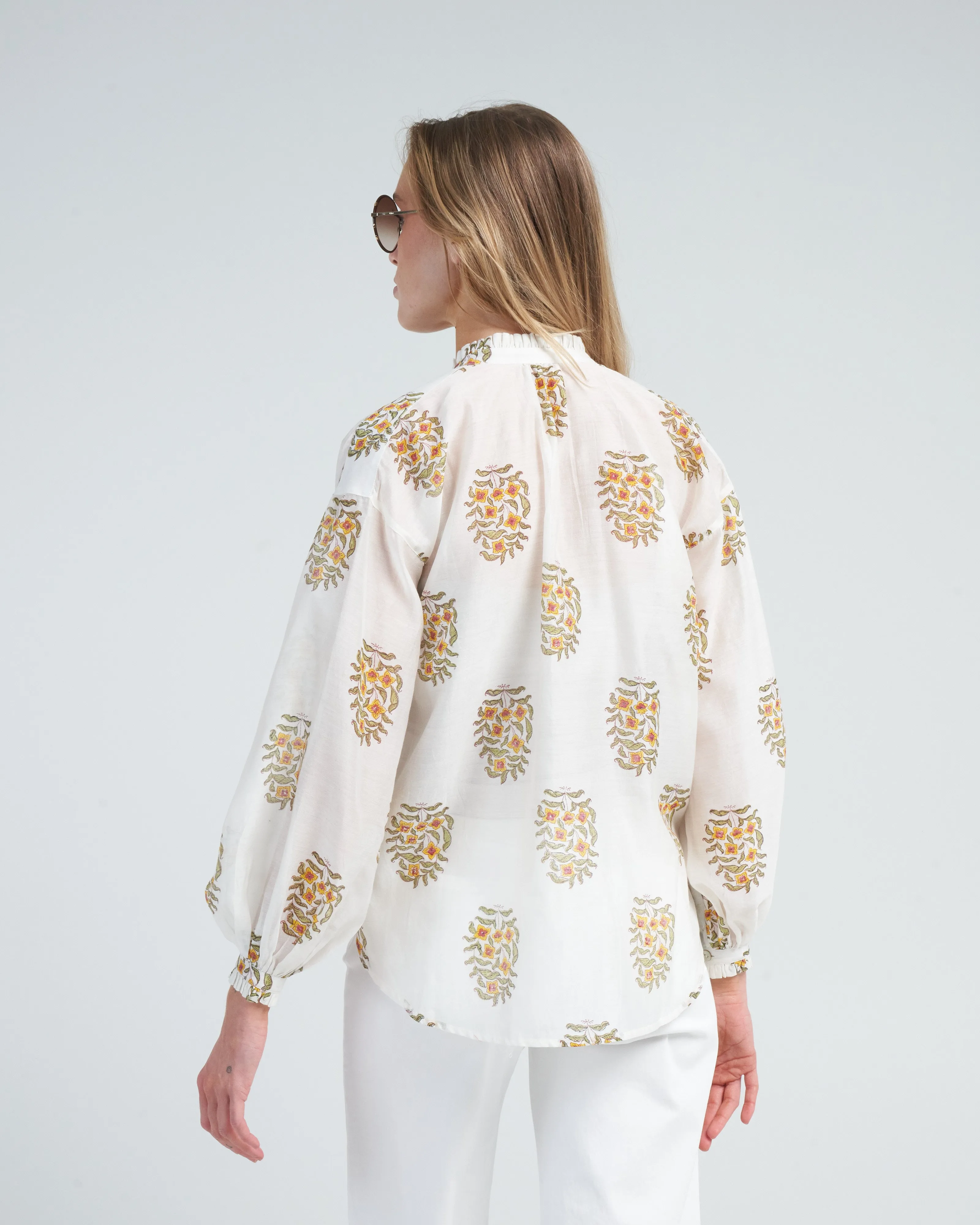 poet buttercup blouse - white buttercup