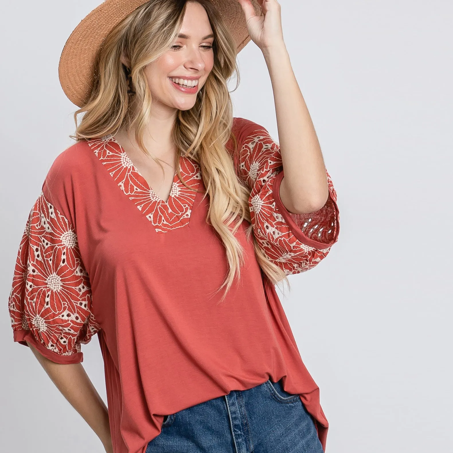 Poise Balloon Sleeve Blouse