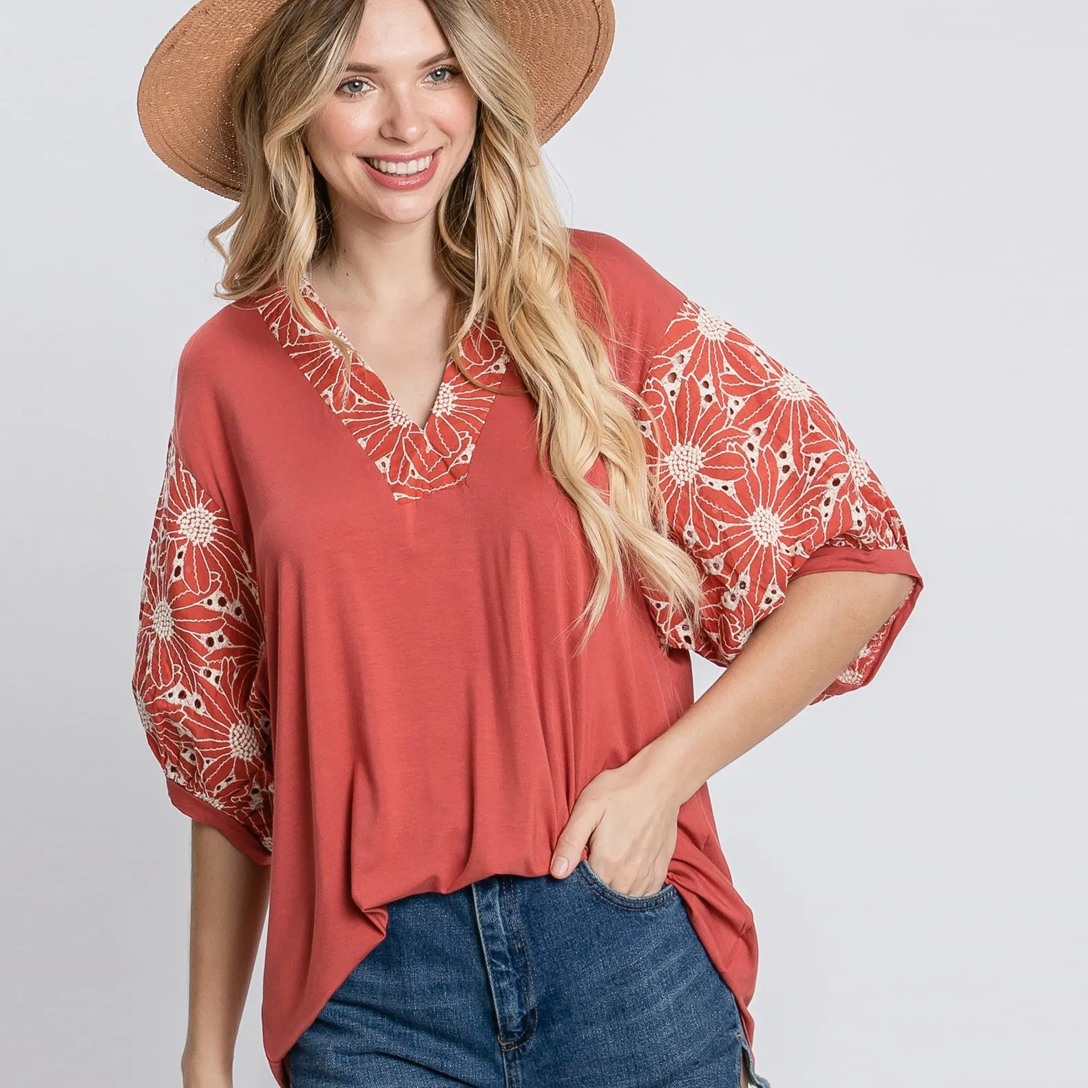 Poise Balloon Sleeve Blouse