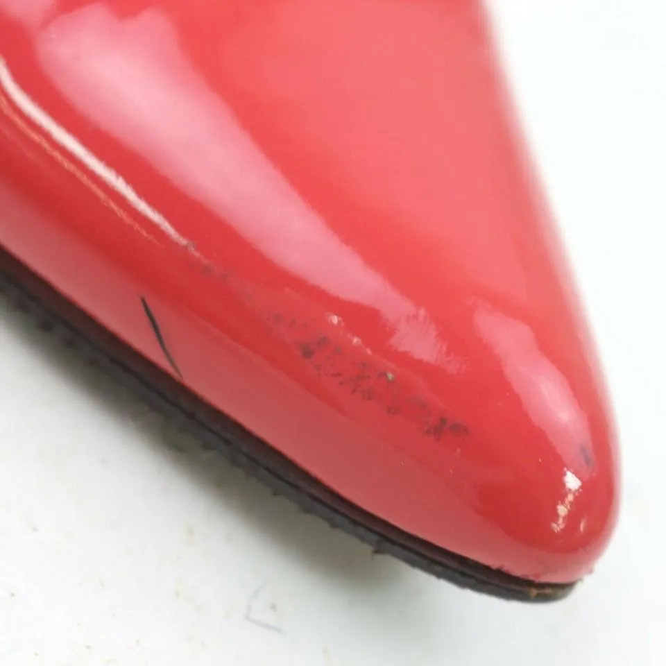 Prada  35.5 Red Patent Leather Pump Heels  861261