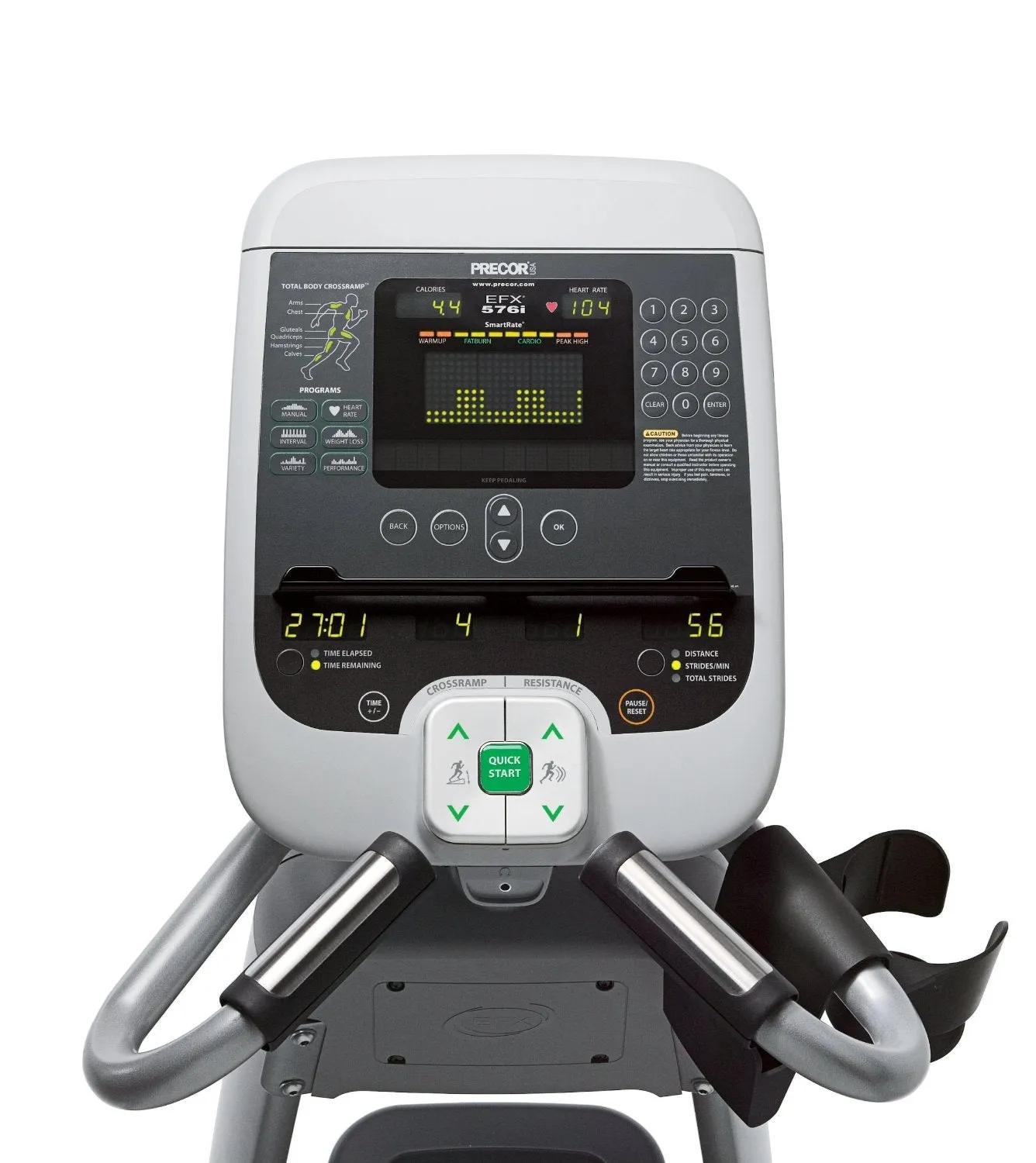 PRECOR EFX 576I EXPERIENCE ELLIPTICAL CROSSTRAINER - PVS