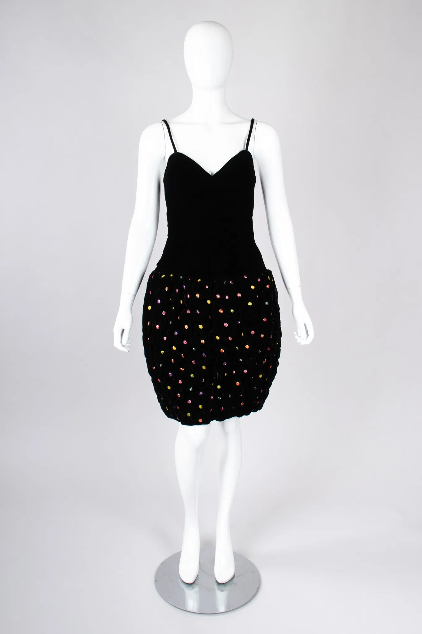 Rainbow Dot Bubble Dress & Jacket Set