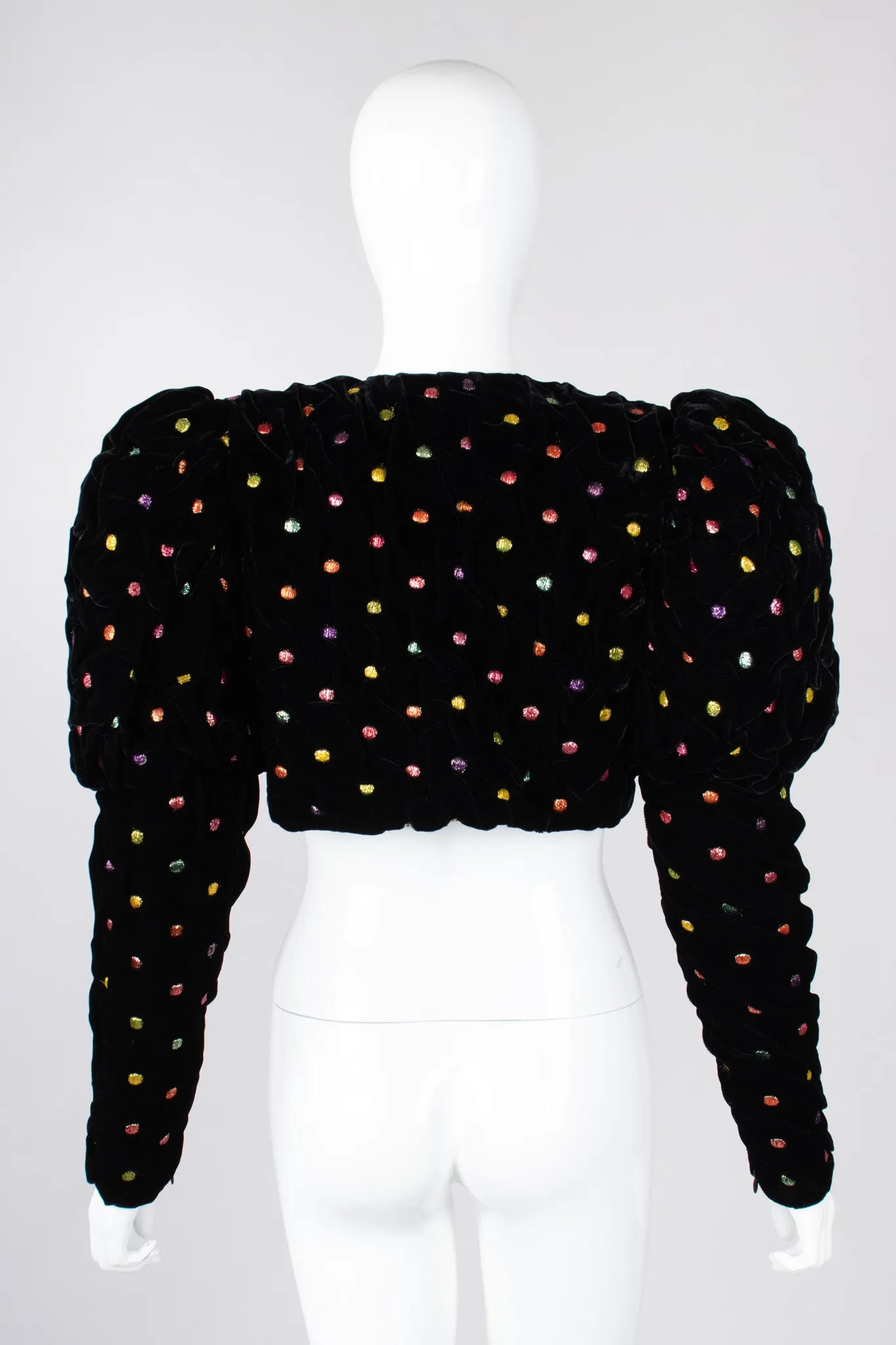 Rainbow Dot Bubble Dress & Jacket Set