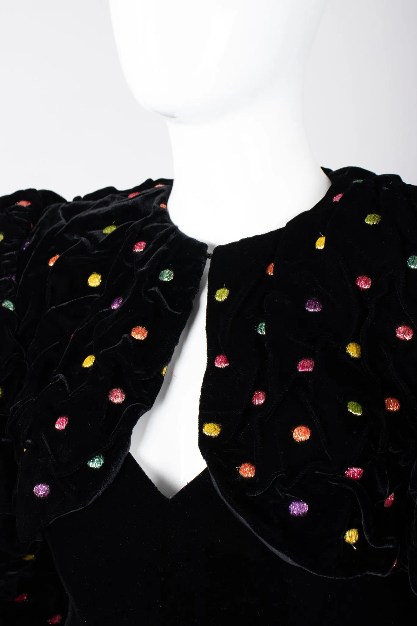 Rainbow Dot Bubble Dress & Jacket Set