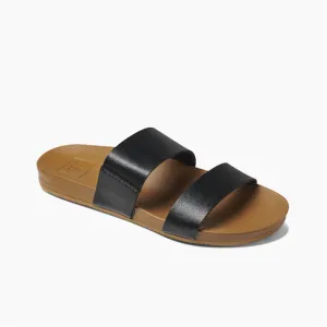 Reef Womens Cushion Bounce Vista Sandals  - Black/Natural