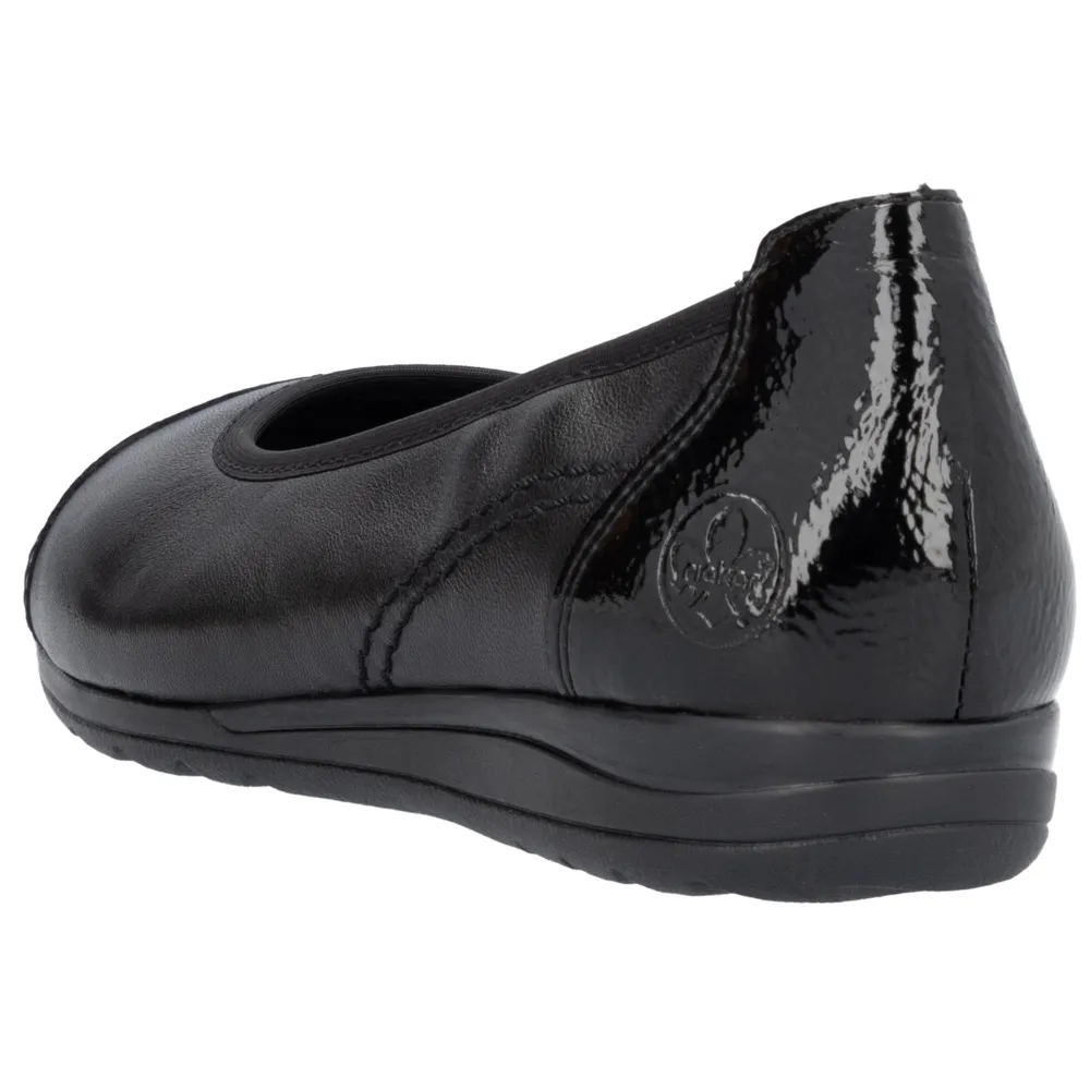 Rieker L9351-00 (Toecap) Black Shoes