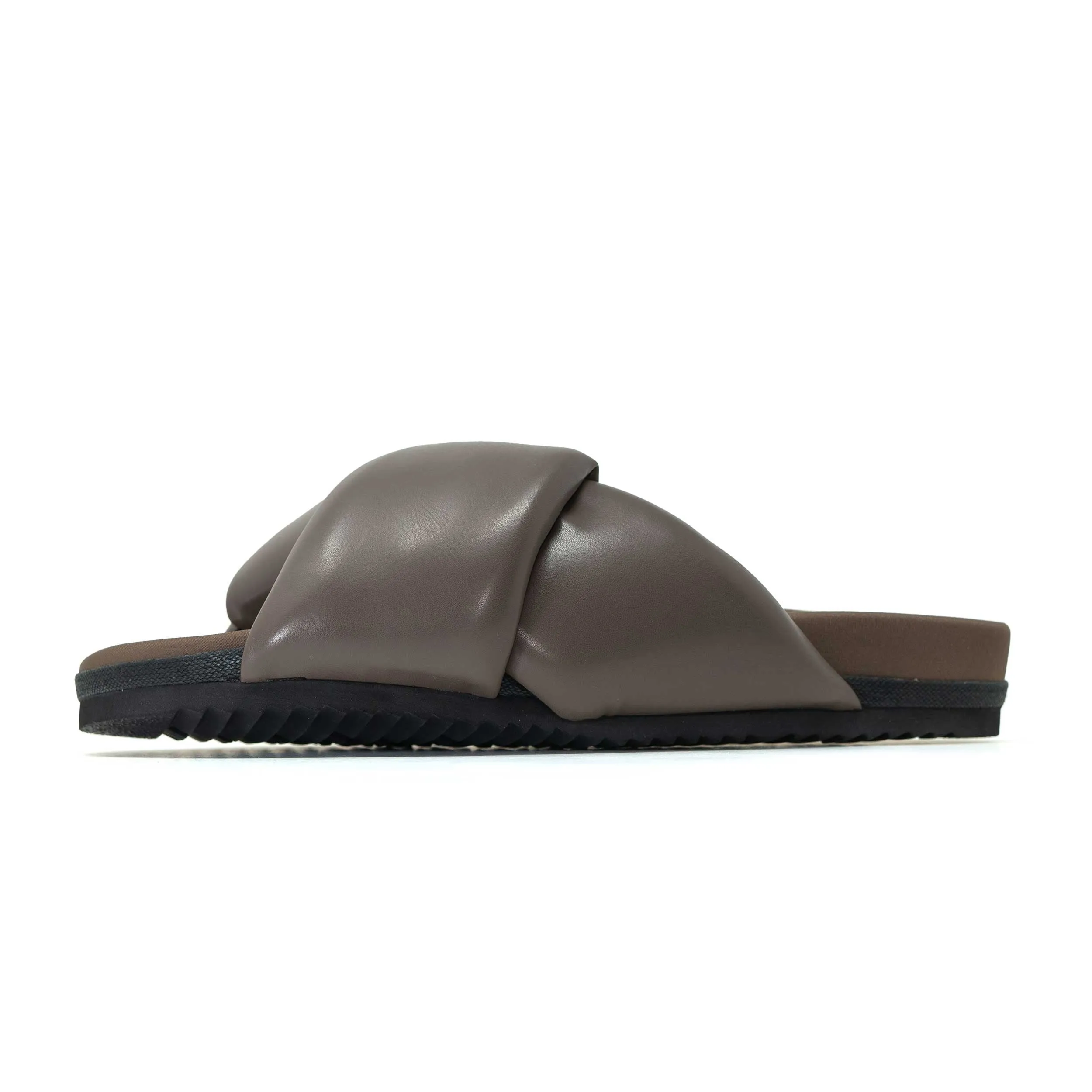 ROAM FOLDY PUFFY TAUPE VEGAN LEATHER