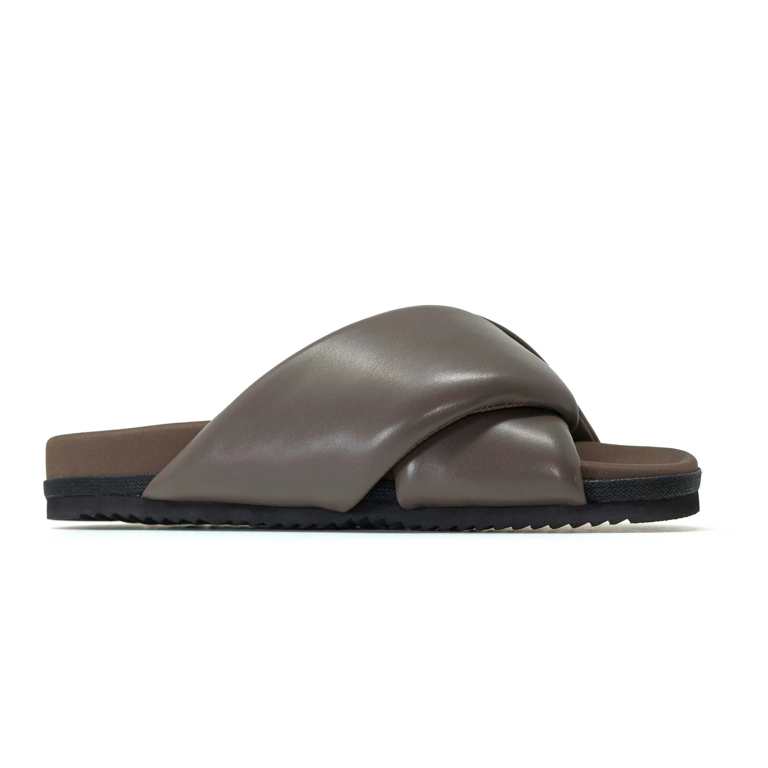 ROAM FOLDY PUFFY TAUPE VEGAN LEATHER
