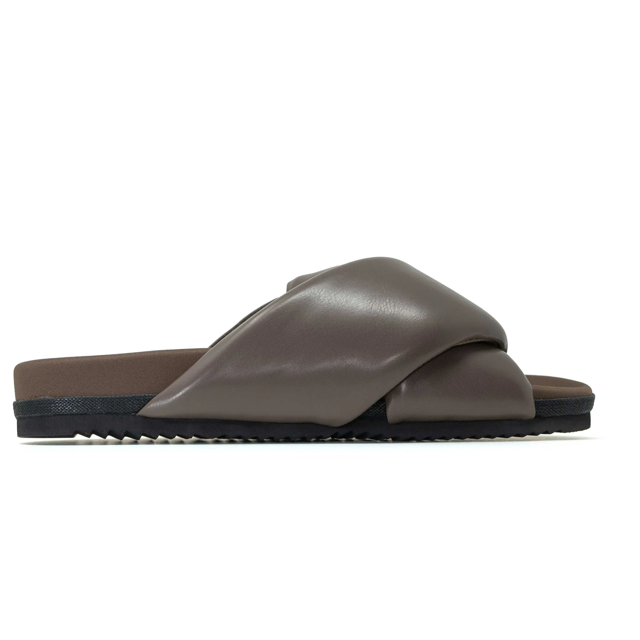 ROAM FOLDY PUFFY TAUPE VEGAN LEATHER