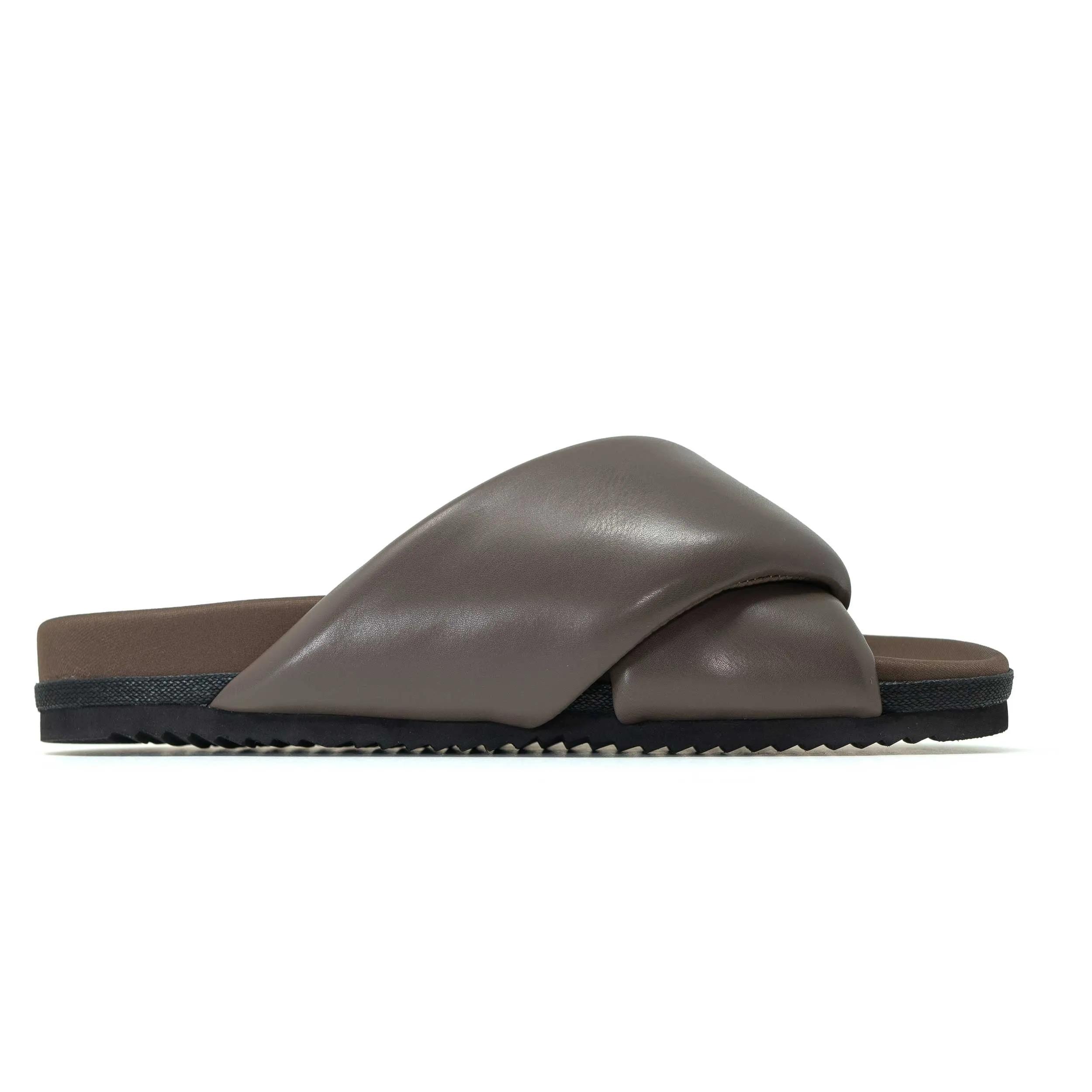 ROAM FOLDY PUFFY TAUPE VEGAN LEATHER