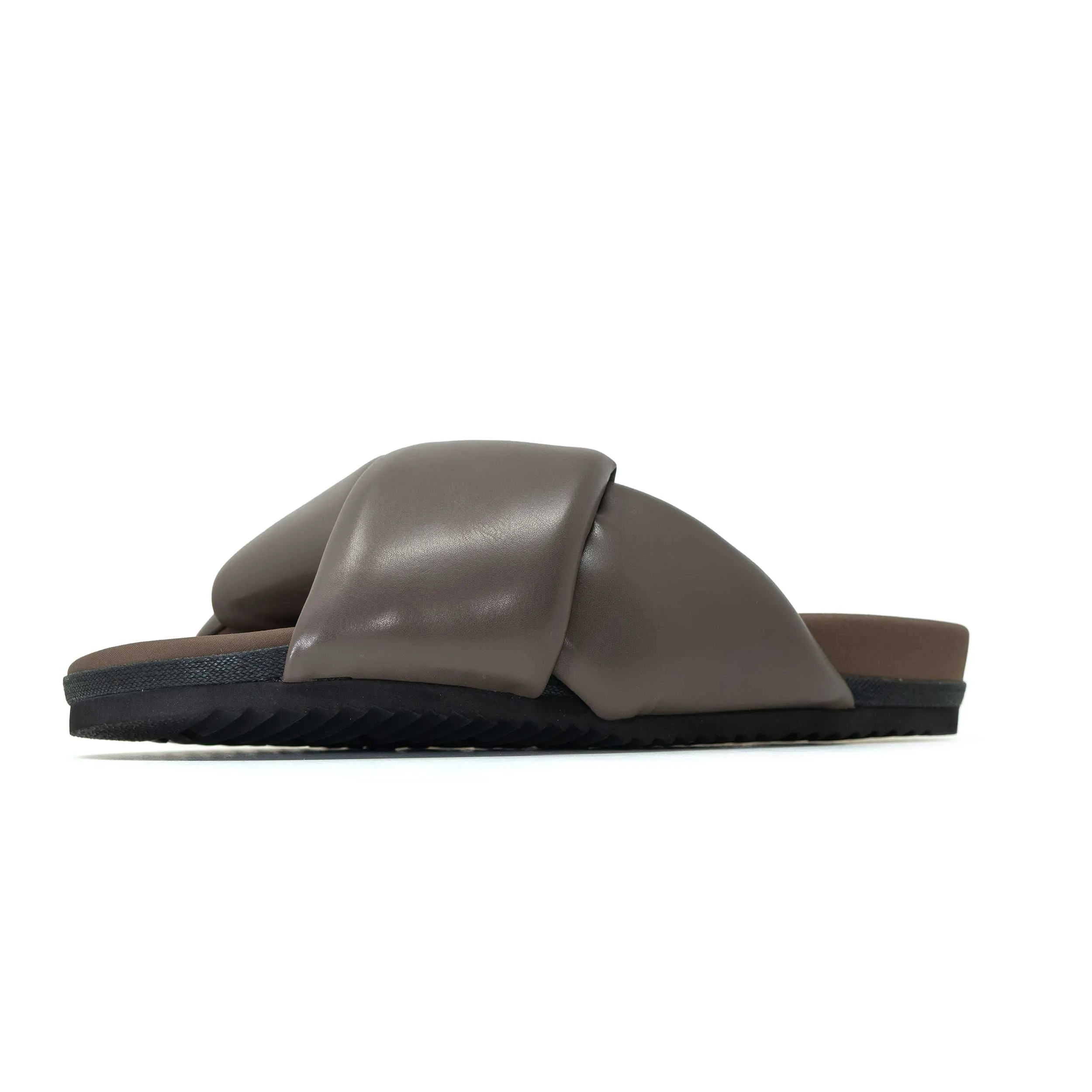 ROAM FOLDY PUFFY TAUPE VEGAN LEATHER