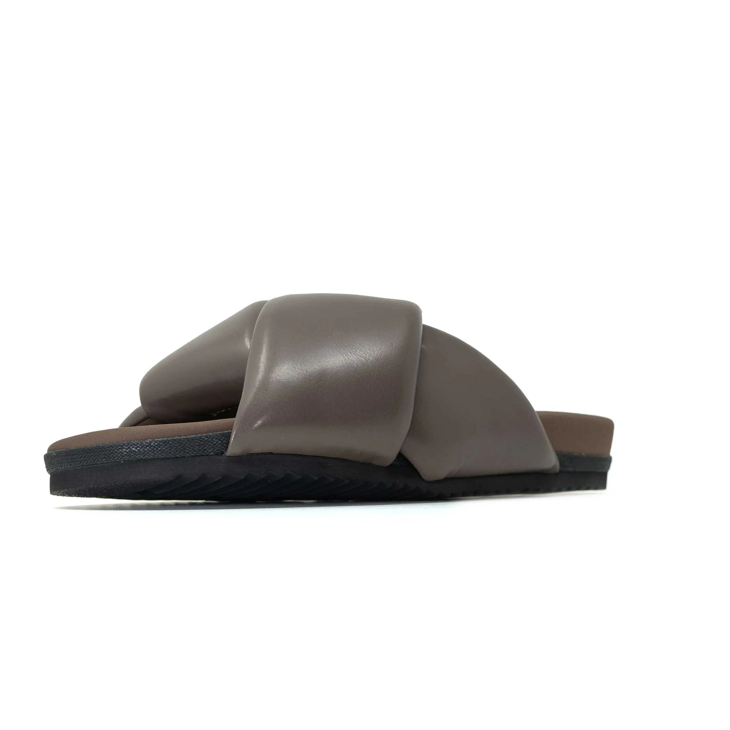ROAM FOLDY PUFFY TAUPE VEGAN LEATHER