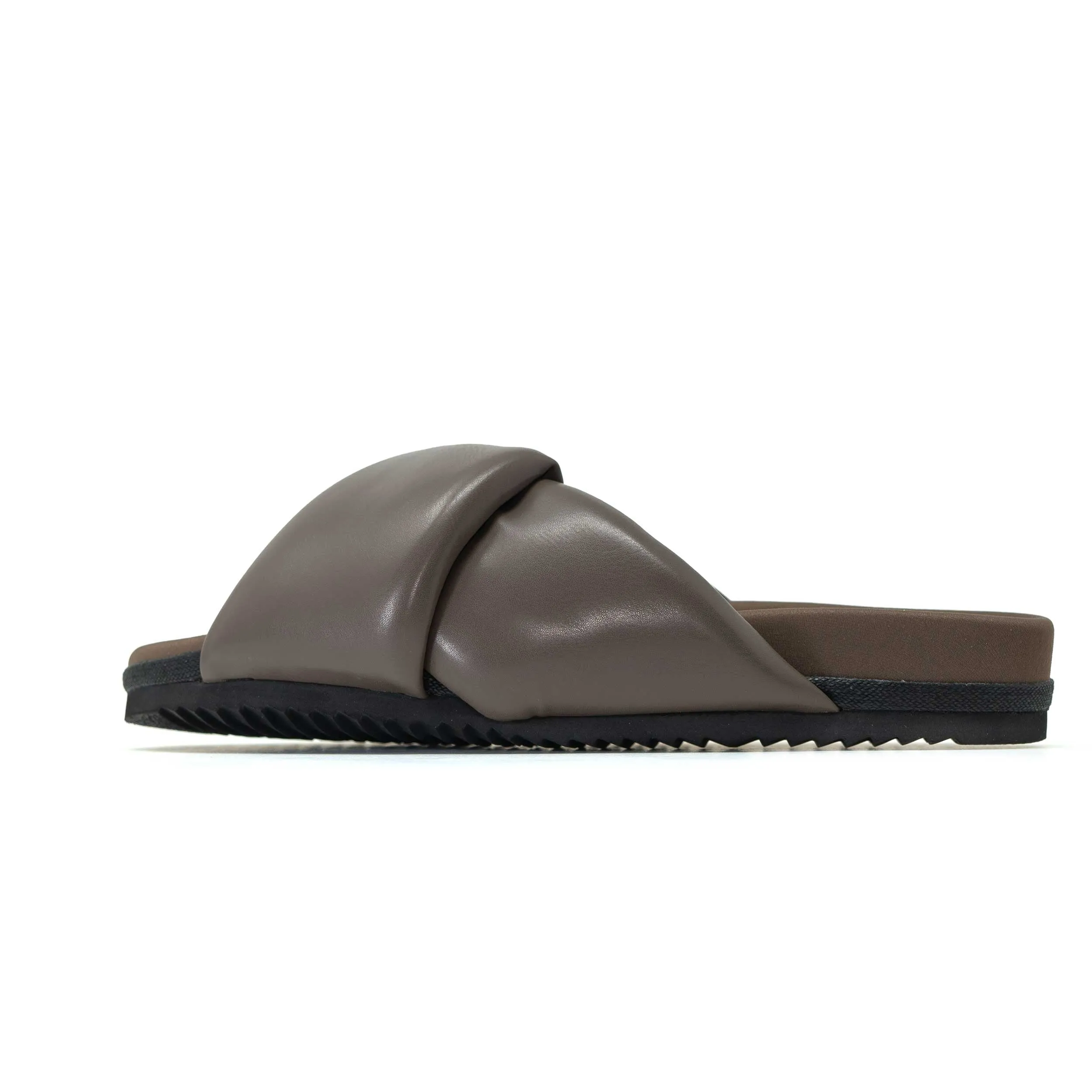 ROAM FOLDY PUFFY TAUPE VEGAN LEATHER