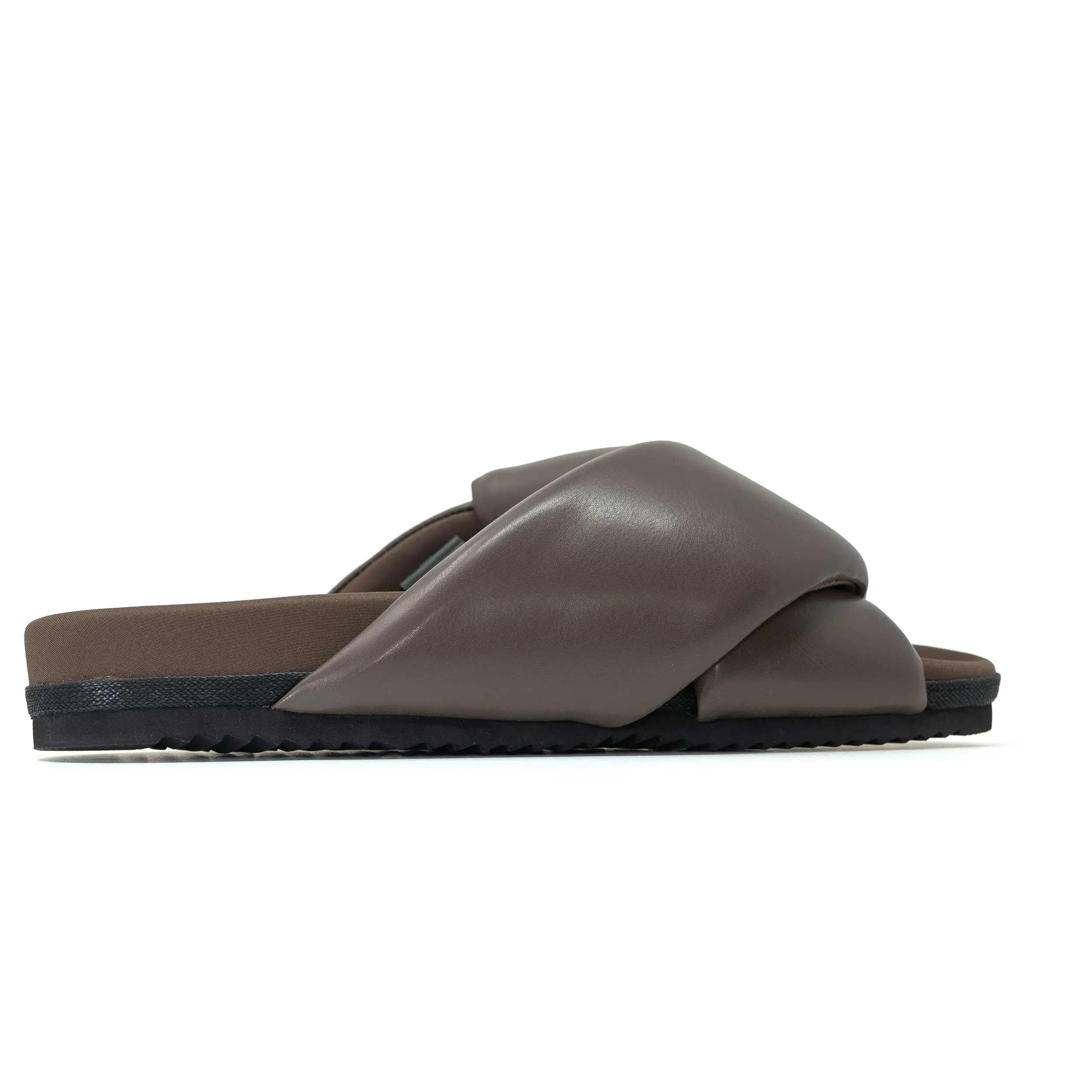 ROAM FOLDY PUFFY TAUPE VEGAN LEATHER