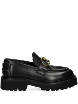 Roberto Cavalli logo-plaque loafers