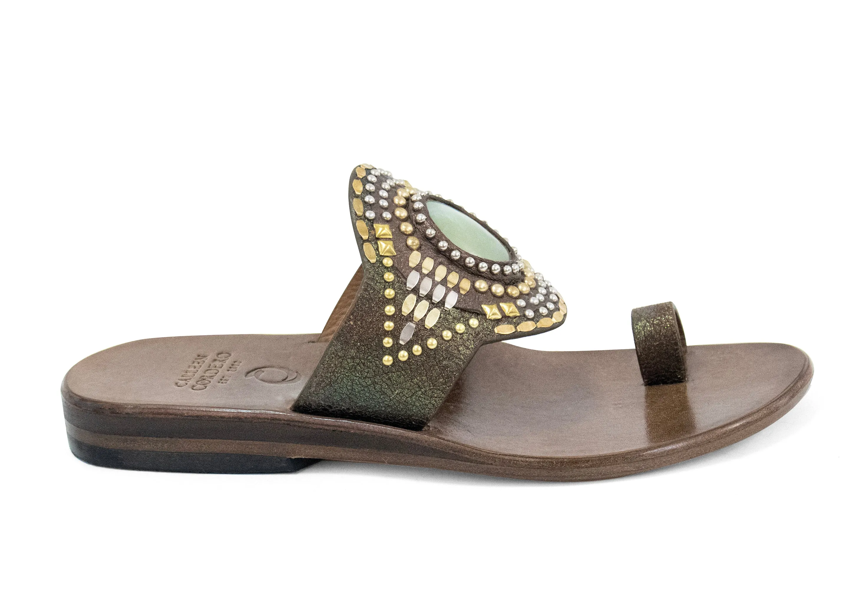 Rocal Semi-precious Jade Stone Sandal