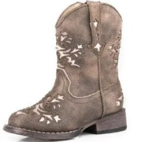 Roper Little Kids Lola Boots with Silver Inlay