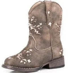 Roper Little Kids Lola Boots with Silver Inlay
