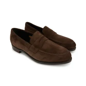 Sandy Brown Suede Penny Suede Loafer
